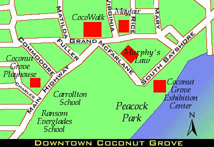 Map Of Coconut Grove Absolutely Florida Magazine Florida